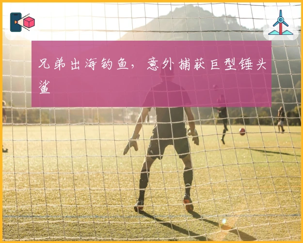 兄弟出海钓鱼，意外捕获巨型锤头鲨